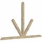 Ekena Millwork Saratoga Rough Sawn Timber Gable Bracket, Douglas Fir, 108"W x 68"H x 4"D x 4"F, 15/12 Pitch GBW108X68X0404SAR00RDF - alternate 2